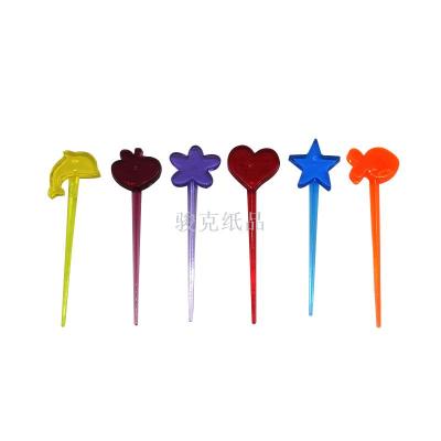 Colorful Marine biological fruit fork party party to customize the logo fruit fork