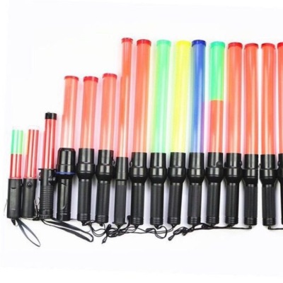 The traffic baton charge LED flash stick double color fluorescent stick flashlight rod