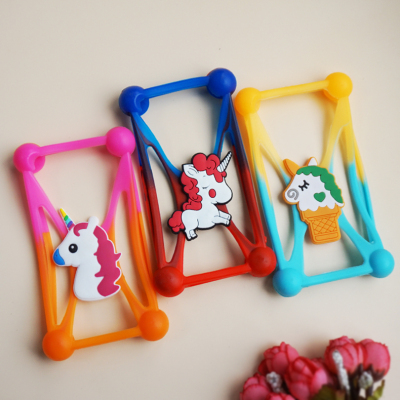 Unicorn silicone mobile phone cover anti-fall universal mobile phone shell promotional gifts