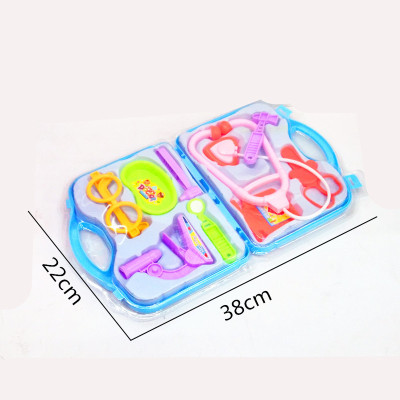 Children's puzzle toy absorbable tool box equipped with medical tools