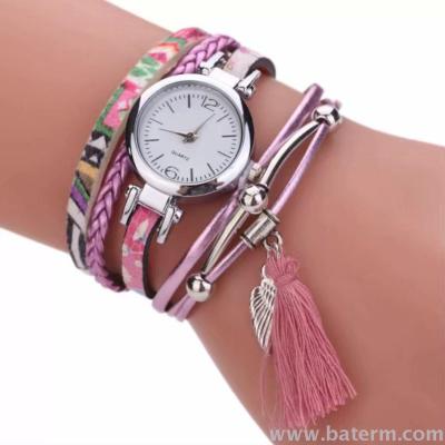 Fashion hot selling twine wing of the two wings pendant lady bracelet watch quartz watch