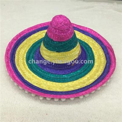A Mexican hat with a pointed hat and a rain-tipped hat