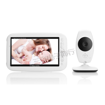 7.0 inch camera monitor IR Night vision Intercom 4 Lullabies Temperature monitor babyphone camera video baby monitor