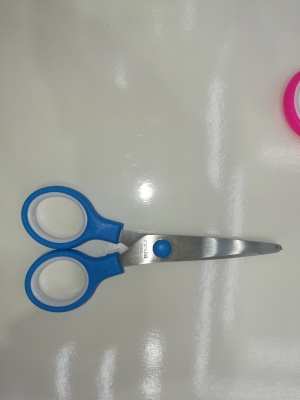 304 office scissors safety manual round head child safety hand-cut paper