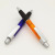 Transparent color rod large hook plastic office advertising ballpoint pen large area printing LOGO gift pen