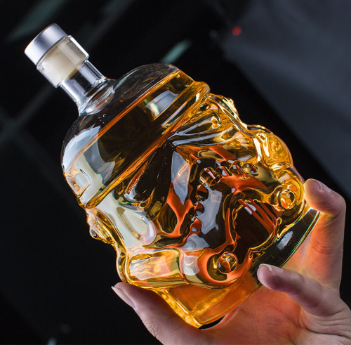 Stormtrooper Glass Bottle Crystal Decanter Vodka Spirits Bottle