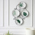 Modern simple ceramic plate hanging plate decorated with bamboo leaves.