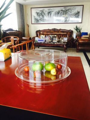 Xingfei hotel supplies factory direct selling plastic PC acrylic cake fruit plate transparent.