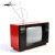 Metal handicraft vintage iron art antique black and white television model home soft decoration.