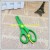 2013 children's students automatic spring manual DIY cartoon scissors round head stainless steel scissors.