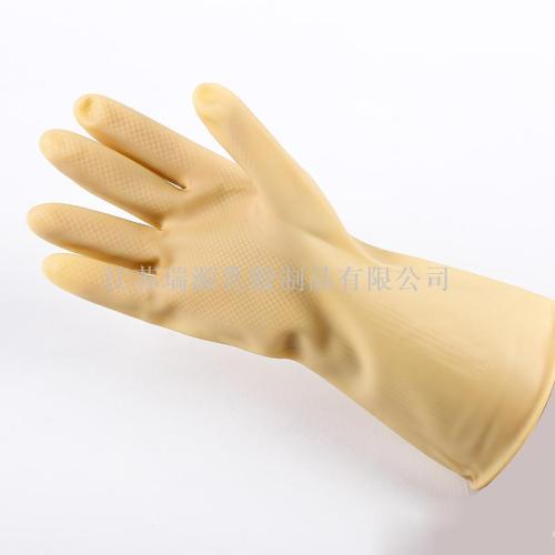 30cm light latex cleaning household gloves acid and alkali resistant protective beef tendon industrial gloves 100g