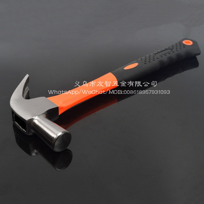 Quality bag plastic handle claw hammer.