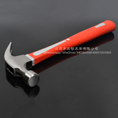 Quality bag plastic handle claw hammer.