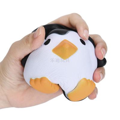 Spot squishy slow rebound PU male penguin doll decompression toy animal model furnishings