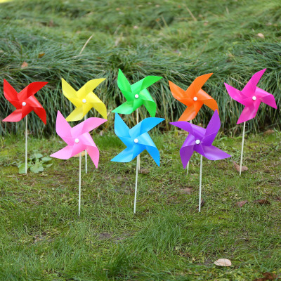 The New model pure color windmill decorative toy windmill holiday decoration photography props