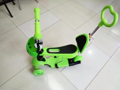 Five-in-one rice high car multi-function children's scooter wear-resistant pu wheel.