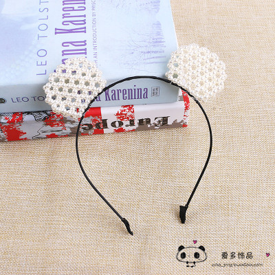 Sweet lovely pearl ear headband