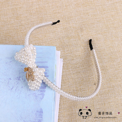 Pearl Headband Simple All-Matching Graceful Hairpin Sweet Headband Pearl Hair Accessories Hairband