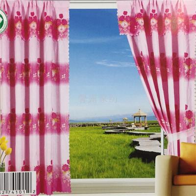 Africa South American sitting room bedroom curtain calico cloth shade cloth simple curtain.