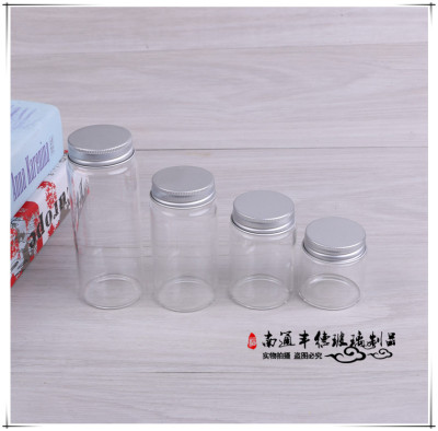 Small glass bottle with mini sealed bottle capsule, aloe candy bottle high borosilicate glass bottle.