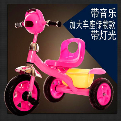 Children's tricycle boys and girls can ride bicycles 2 to 5 years old children's toy buggies bicycle belt music.