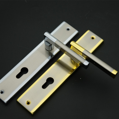 Large-sized iron and aluminum door lock foreign trade hand lock f919-l66 factory direct sale.