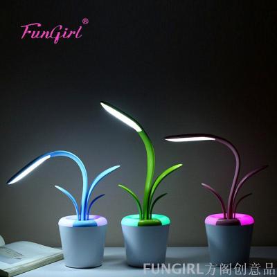 Creative gift desk lamp plant clivia desk lamp