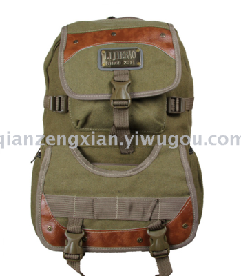 Canvas sports leisure bag double shoulder bag quality man bag money to increase the foreign trade.