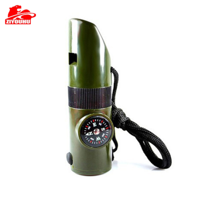 Seven - in - one whistle outdoor multi-function whistle survival whistle survival outdoor supplies flashlight.