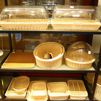 Bamboo Woven Storage Basket Fruit Basket for Hotel Cafeteria Various sizes and specifications
