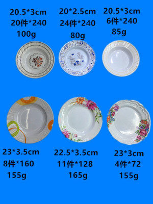 The spot pattern of emulated pottery and porcelain dish miamine decal dish a large quantity of stock is popular