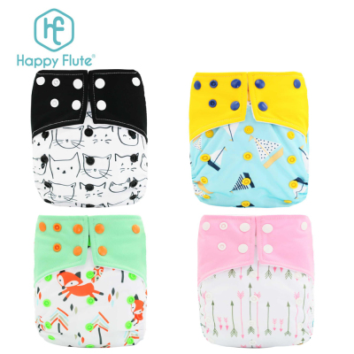 Square head diaper digital print cute baby cloth diapers.