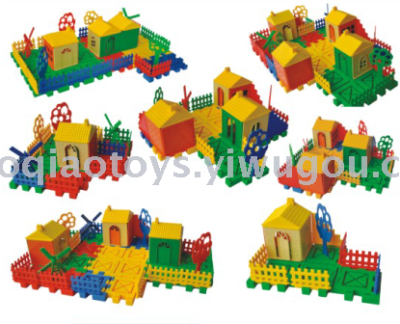 Plastic building blocks for early education puzzle toy children's toy building blocks.