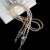 Manufacturer direct sale of apple 6 transparent crystal string chain mobile phone hang - line lobster clasp.
