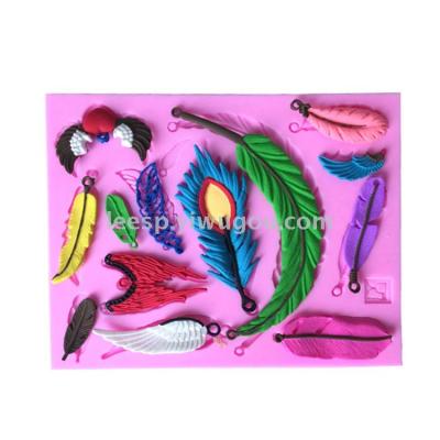 New size feather wing silicone mold creative diy mold turning tool silicone mold.