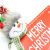 Christmas Decorations 8.5-Inch Rectangular Word Plate Pendant