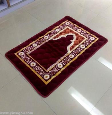 raschel printing prayer mat  muslim prayer carpet  for export to middle east