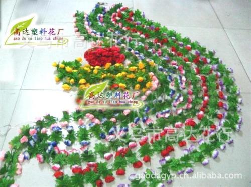 Simulation Flower Lotus Simulation Rattan Simulation Leaf Simulation Flower Plastic Lawn Artificial Lawn Simulation Vine