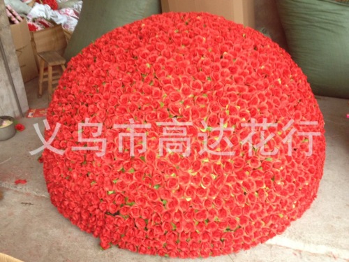 Simulated Flowers 2 M Rose Simulated Flowers Supply Flower Ball Factory Wholesale Wedding Flower Ball Custom Shaped