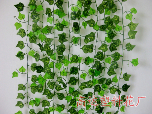 high-grade simulation rattan leaf plastic rattan wall hanging flower vine dense lobular fake climbing tiger simulation sweet potato leaves