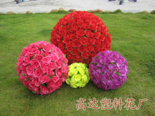 Wholesale Wedding Supplies Wedding Room Arrangement Flower Ball Latte Art Festival Celebration Decoration New High Simulation Rose Flower Ball