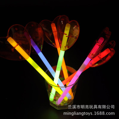 Manufacturer direct selling hors heart-shaped children's toy luminous stick set
