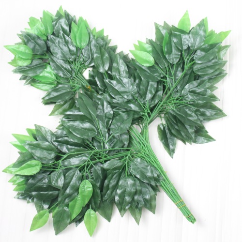 simulation banyan tree artificial leaves leaves garden decoration leaves fake maple leaves fake leaves special offer for engineering leaves