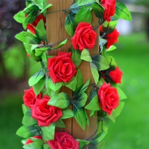 high-end artificial flower artificial rose korean rose fake flower decoration rattan wedding decoration artificial rose vine