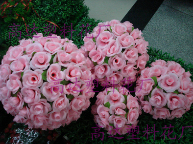 Supply Simulated Flowers Fake Rose Ball Wedding Props Wholesale Flower Ball Hanging Decoration Starry Flower Ball 