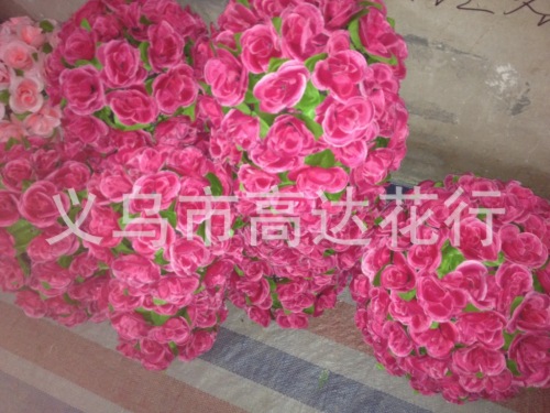 Artificial Flower Ball 18cm Wedding Celebration Decoration Floral Ball Wholesale Floral Ball Hydrangea Rose Flower Ball Manufacturer