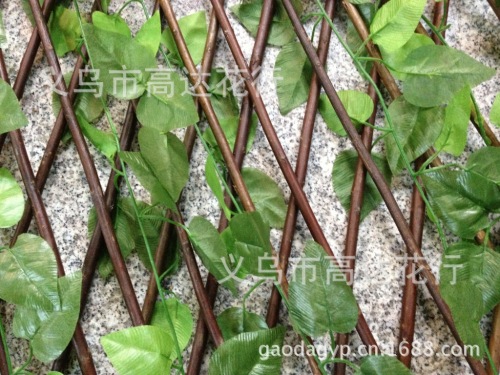 artificial fence fence net， artificial grass fence net， artificial plant leaf fence， simulation rattan fence