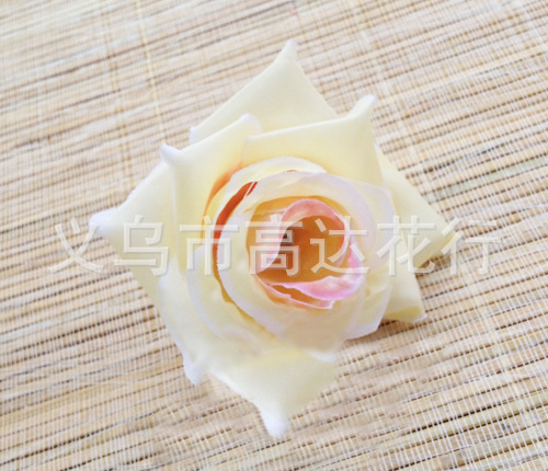 yiwu factory direct sales rose flower artificial flower ball bouquet rattan accessories silk flower wedding wholesale