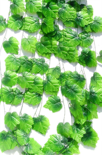 20 Large Grape Leaves simulation Rattan Fake Grape Leaf Silk Cloth Vine Artificial Vines