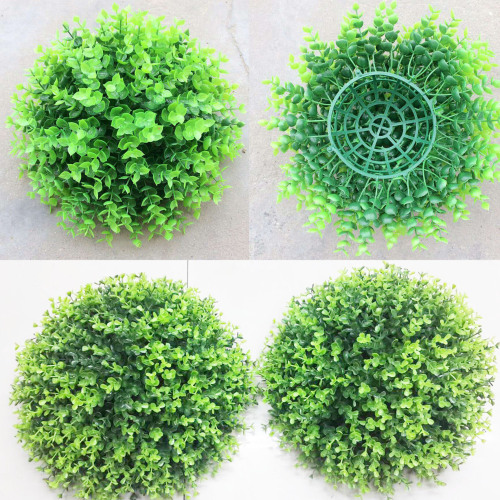 wholesale simulation plant crafts decoration simulation grass ball fake flower grass ball simulation eucalyptus ball simulation money ball